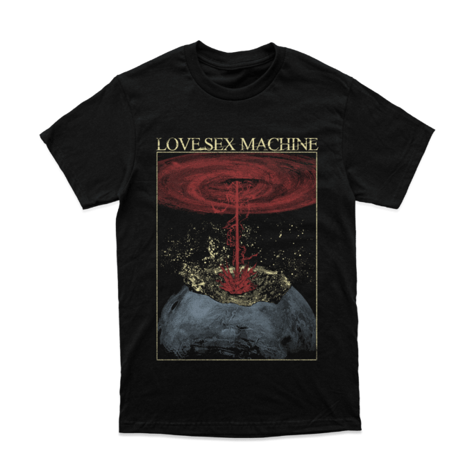 LOVE SEX MACHINE  Laser T shirt Pelagic Records 