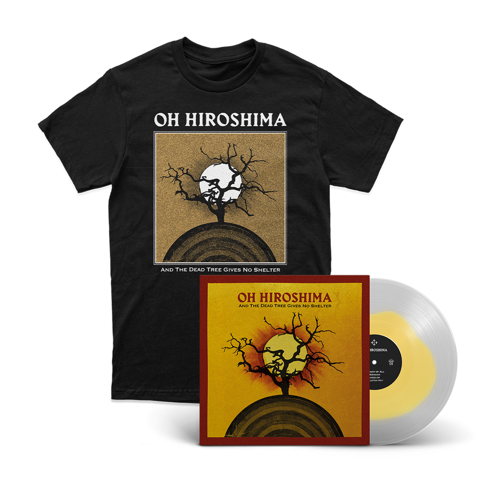 OH HIROSHIMA - “And the Dead Tree Gives No Shelter” LP + T-shirt Bundle