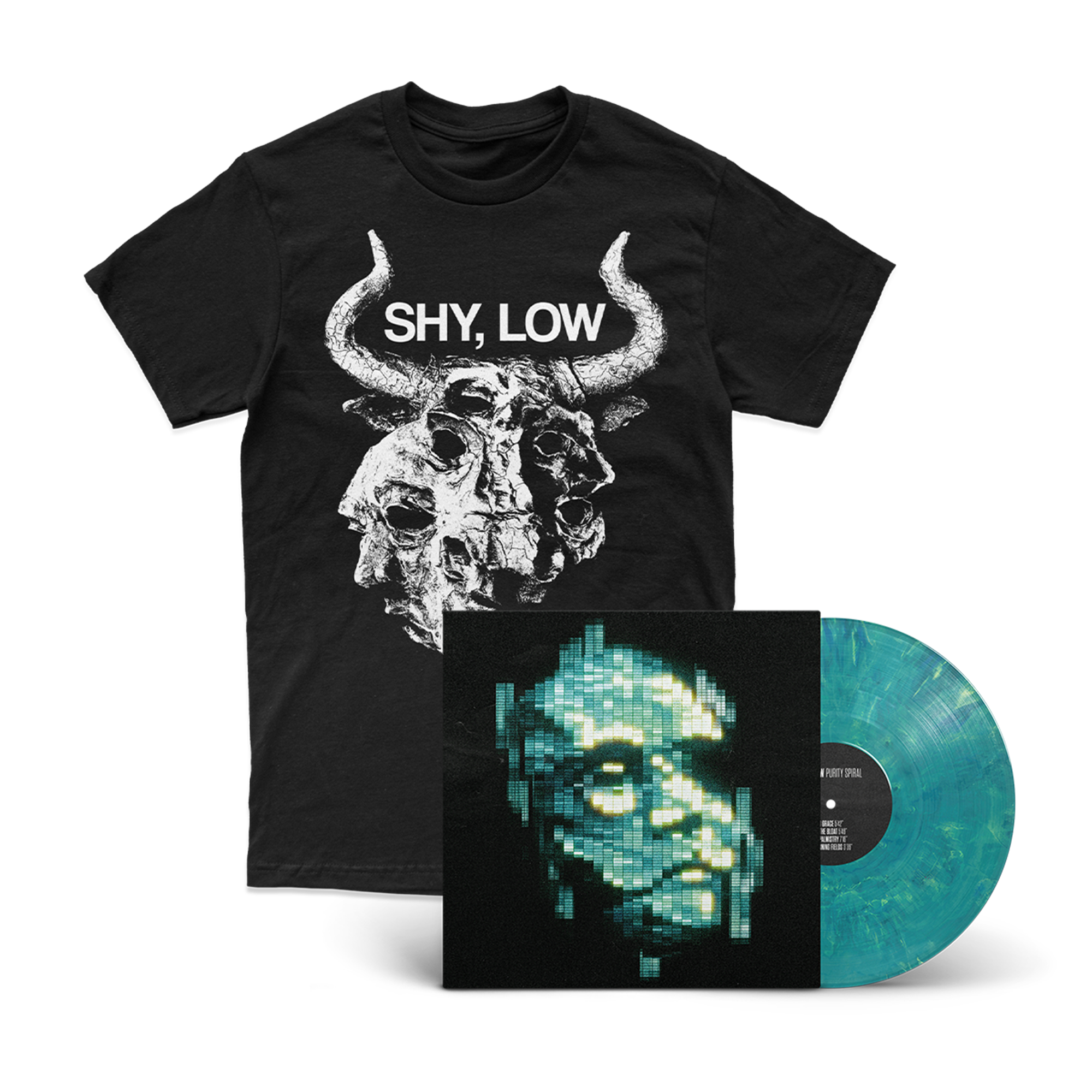 SHY, LOW - “Purity Spiral” LP + T-shirt Bundle